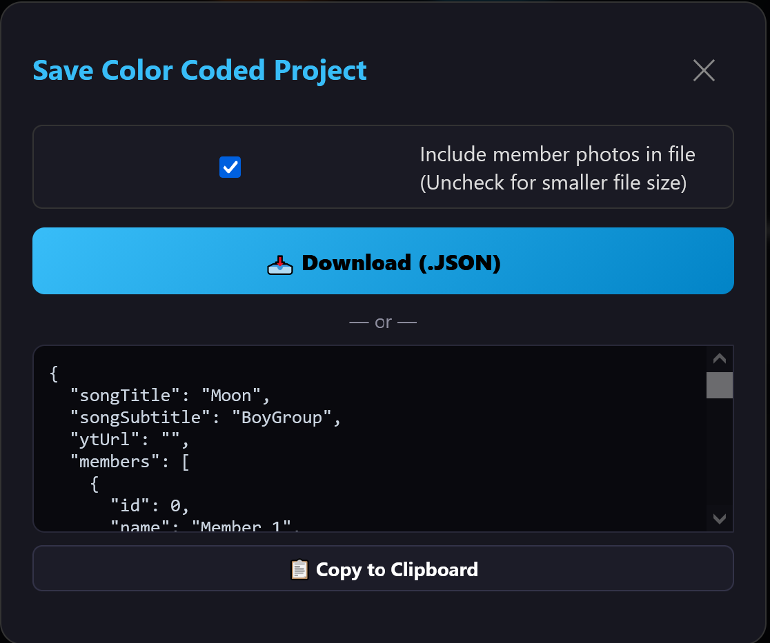 Save and Load Project